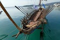 the Argonauts boat located on the Volos promenade Royalty Free Stock Photo