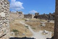 the fortress on Mount Larissa in Argos in the Peloponnese Royalty Free Stock Photo