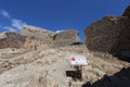 The fortress on Mount Larissa in Argos in the Peloponnese Royalty Free Stock Photo