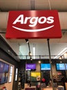 Shop sign of Argos