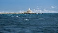 Argostoli summer time with blue water of Greece , Kefalonia Royalty Free Stock Photo