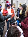 Argument at the inaugural parade