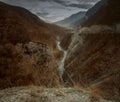 Argun Canyon in Chechnya mountains