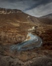 Argun Canyon in Chechnya mountains Royalty Free Stock Photo