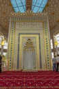 ARGUN , RUSSIA, AUGUST 2019:The Aymani Kadyrova Kadyrov mosque in Argun, Chechen republik