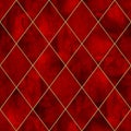 Argyle bloody grunge watercolor seamless pattern