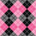 Argyle Design in Pink and Black