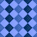 Argyle Pattern Blue