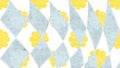 Argyle pattern fabric wallpaper in blue and yellow colors. Perfect for background or wallpaper Royalty Free Stock Photo