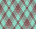 Argyle pattern of geometric rhombus. Harlequin check wallpaper design. Classic diamond shaped textile material for web background Royalty Free Stock Photo