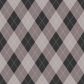 Argyle pattern traditional design in brown and beige. Classic vector argyll background graphic for gift wrapping, socks, sweater.