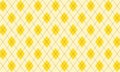 Argyle seamless pattern on yellow background.