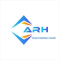 ARH abstract technology logo design on white background. ARH creative initials Royalty Free Stock Photo