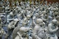 Arhat statues of the Umpenji temple in Miyoshi, Japan.