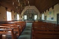 Arholma church interior Sweden Royalty Free Stock Photo