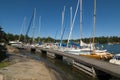 Arholma guest harbour Sweden Royalty Free Stock Photo