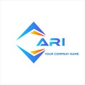 ARI abstract technology logo design on white background. ARI creative initials