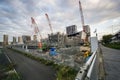 Ariake arena under construction, Japan Tokyo Royalty Free Stock Photo