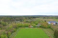 Arial Photo of the landscape in Germany in Eberswalde, Brandenburg from the Finow Tower