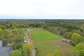 Arial Photo of the landscape in Germany in Eberswalde, Brandenburg from the Finow Tower