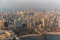 Arial View of Beirut at Raouche Area