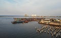 ARIAL VIEW MUARA ANGKE BEACH,NORTH JAKARTA