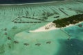 Arial view of a resort island