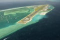 Arial view of a resort island