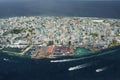 Arial view of a resort island Royalty Free Stock Photo