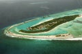 Arial view of a resort island