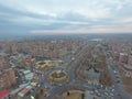 Arial view of Yerevan city Malatia-Sebastia district, Armenia.