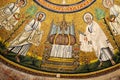 St Peter and St Paul Apostles Mosaic,  The Arian Baptistry in Ravenna, Italy Royalty Free Stock Photo