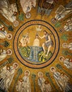 Jesus being baptized mosaic at The Arian Baptistry in Ravenna, Italy