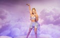 Ariana Grande, wax sculpture, Madame Tussaud Royalty Free Stock Photo