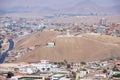 View to the city from El Morro hill in Arica, Chile. Royalty Free Stock Photo