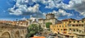 Ariccia Roma city landscape hdr Summer