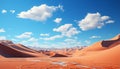 Arid Africa Majestic mountains, tranquil sand dunes, remote beauty generated by AI Royalty Free Stock Photo