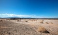 Arid desert landscape in the Mojave desert landscape in California USA