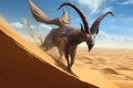 into the arid deserts a group of elusive sand - surfing creatures, equipped with long ears and powerful hind legs, roam the dunes