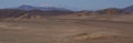 Arid landscape alongside the Pan American Highway in Chile Royalty Free Stock Photo