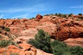 The arid landscape of Snow Canyon State Park in Utah Royalty Free Stock Photo