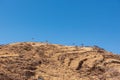 Arid Naukluft Mountain Zebra Park landscape in Namibia. Royalty Free Stock Photo