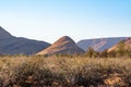 Arid Naukluft Mountain Zebra Park landscape in Namibia. Royalty Free Stock Photo