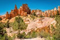 Arid Red Sandstone Rock Desert Landscape in Utah Wilderness Royalty Free Stock Photo