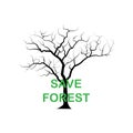 Arid tree drought World Forest Day poster print nature 21 march