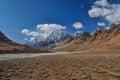 Arid valley in Tajikistan Royalty Free Stock Photo