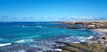 Arieal view of Jandia Nature Park - Fuerteventura, Canary Islands, Spain Royalty Free Stock Photo