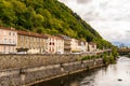 Ariege River at Foix cut the village in two