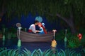 Ariel and Eric Kissing - Magic Kingdom Walt Disney World Royalty Free Stock Photo