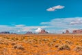 Ariel shot of the  Monument Valley Oljato, USA Royalty Free Stock Photo